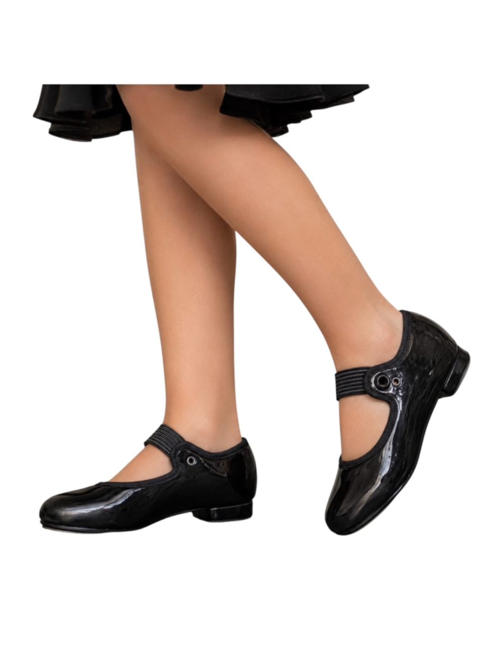 Bloch Black Patent Mary Jane Tap Shoes Techno Tap Size 11.5 M Kids Dance